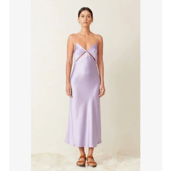 Bec Bridge Dresses Bec Bridge Mila Midi Dress In Lilac